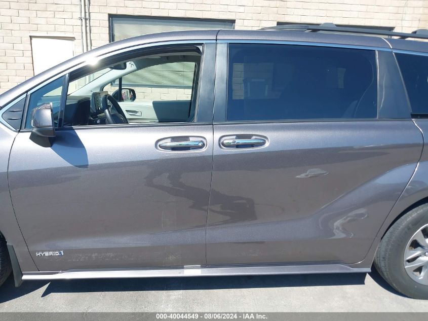 2021 Toyota Sienna Xle VIN: 5TDYRKEC0MS034370 Lot: 40044549