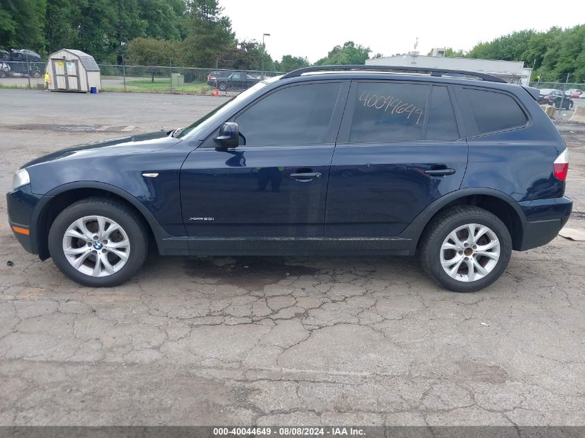 2010 BMW X3 xDrive30I VIN: WBXPC9C40AWJ39782 Lot: 40044649