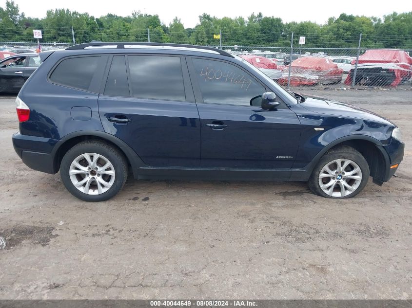 2010 BMW X3 xDrive30I VIN: WBXPC9C40AWJ39782 Lot: 40044649