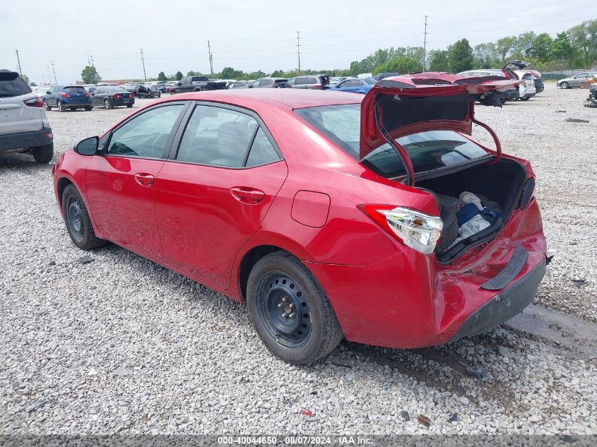 2015 Toyota Corolla L/Le/Le Pls/Prm/S/S Pls VIN: 2T1BURHE5FC362745 Lot: 40044650