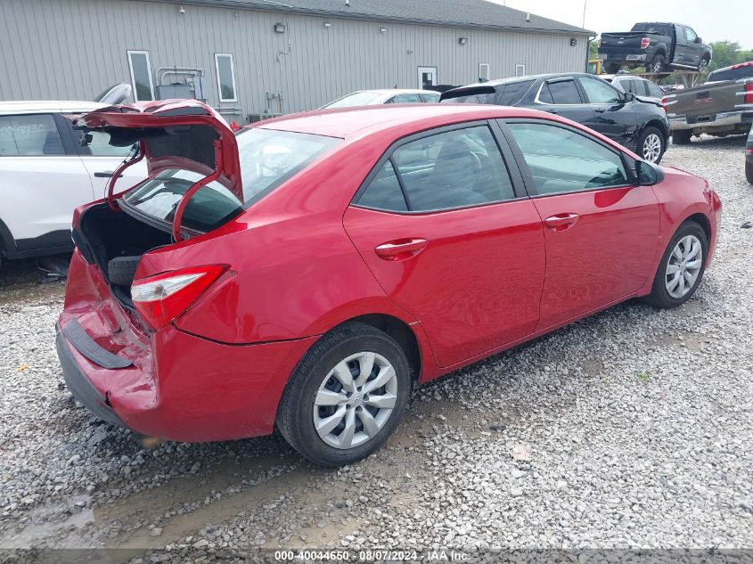 2015 Toyota Corolla L/Le/Le Pls/Prm/S/S Pls VIN: 2T1BURHE5FC362745 Lot: 40044650