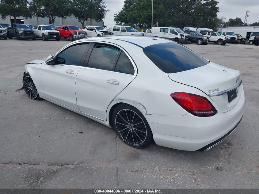 VIN W1KWF8DBXMR646673 2021 MERCEDES-BENZ C 300 SEDAN