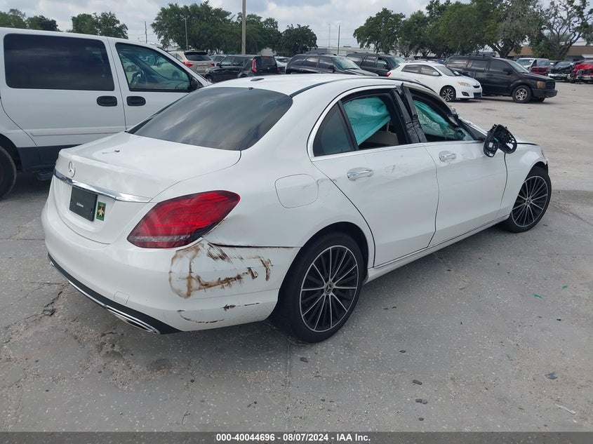 VIN W1KWF8DBXMR646673 2021 MERCEDES-BENZ C 300 SEDAN