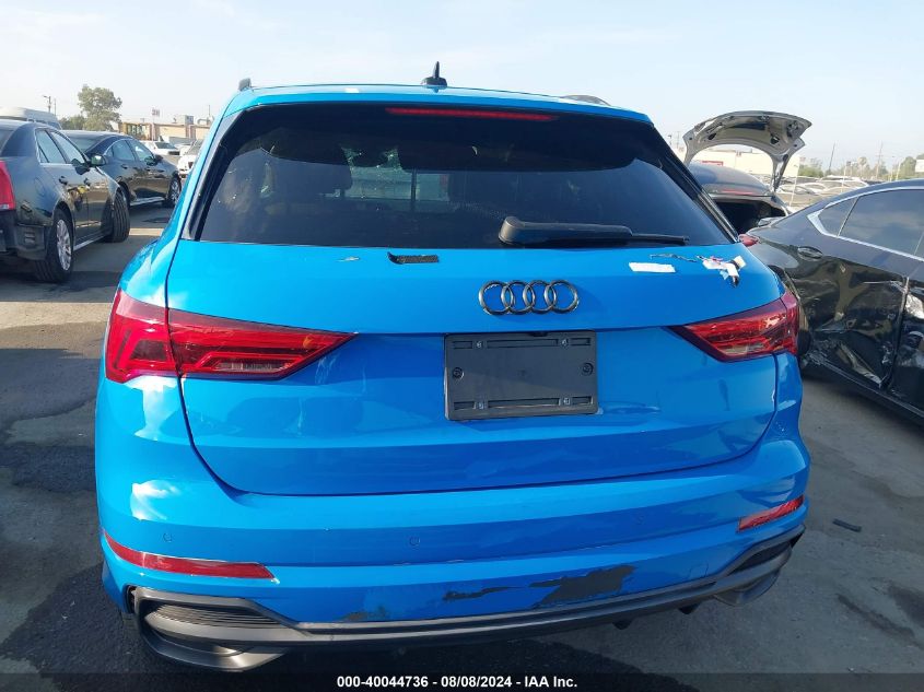 2022 Audi Q3 Premium 45 Tfsi S Line Quattro Tiptronic VIN: WA1DECF34N1142644 Lot: 40044736