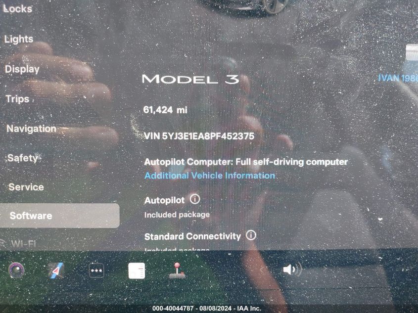 2023 TESLA MODEL 3 REAR-WHEEL DRIVE - 5YJ3E1EA8PF452375