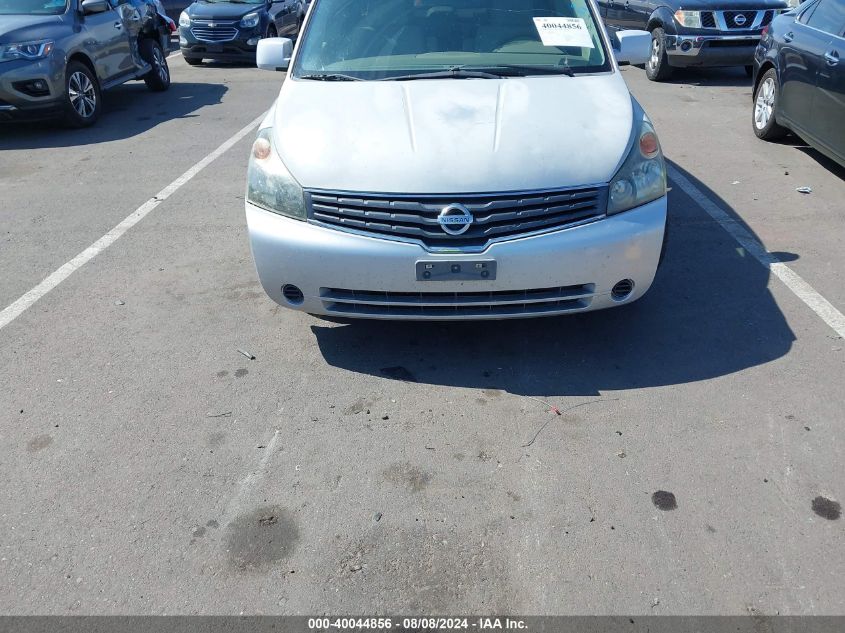 2009 Nissan Quest S/Se/Sl VIN: 5N1BV28U99N100526 Lot: 40044856