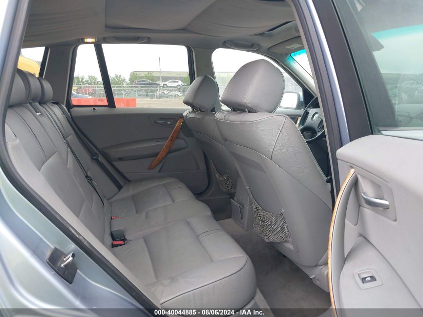 2005 BMW X3 3.0I VIN: WBXPA934X5WD24078 Lot: 40044885