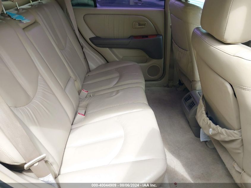 2000 Lexus Rx 300 300 VIN: JT6GF10U8Y0062366 Lot: 40044909