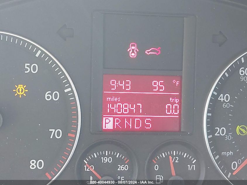 2009 Volkswagen Jetta S VIN: 3VWJZ71K89M126228 Lot: 40044930