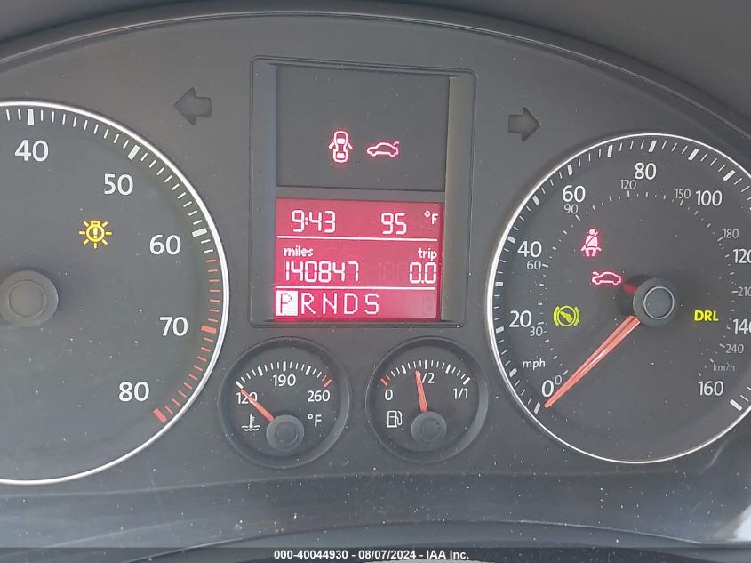 2009 Volkswagen Jetta S VIN: 3VWJZ71K89M126228 Lot: 40044930