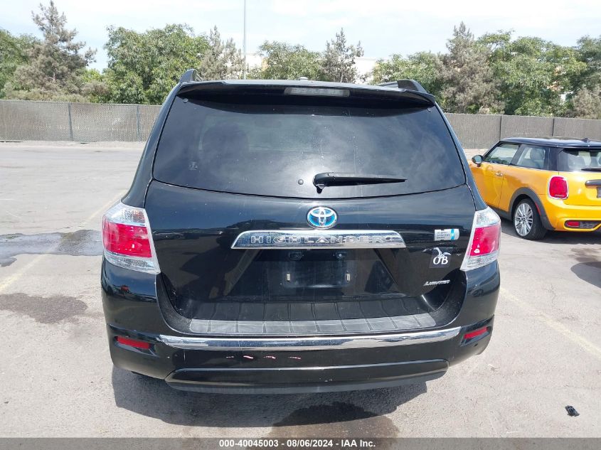 2012 Toyota Highlander Hybrid Hybrid Limited VIN: JTEDC3EH8C2005637 Lot: 40045003