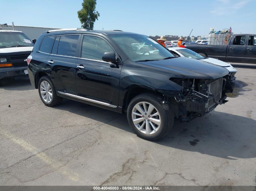 2012 Toyota Highlander Hybrid Hybrid Limited VIN: JTEDC3EH8C2005637 Lot: 40045003