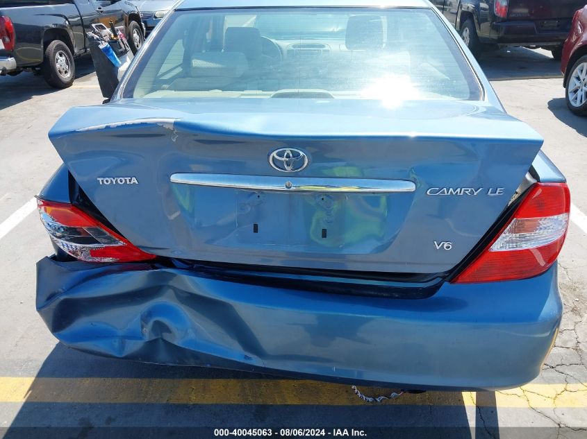 2004 Toyota Camry Le V6 VIN: 4T1BF30K14U587393 Lot: 40045063