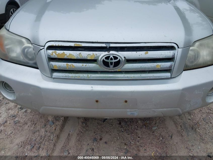 2007 Toyota Highlander V6 VIN: JTEHP21A970203900 Lot: 40045069