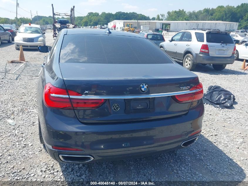 2016 BMW 750I xDrive VIN: WBA7F2C55GG417502 Lot: 40045140