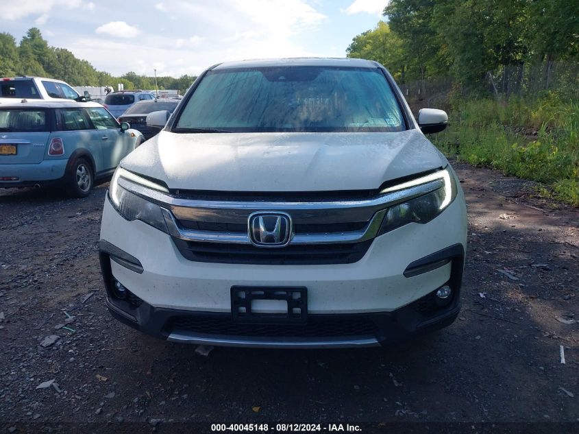 2019 Honda Pilot Ex-L VIN: 5FNYF6H52KB055851 Lot: 40045148