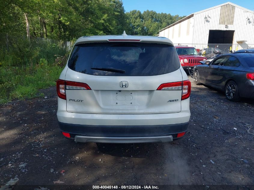 2019 Honda Pilot Ex-L VIN: 5FNYF6H52KB055851 Lot: 40045148