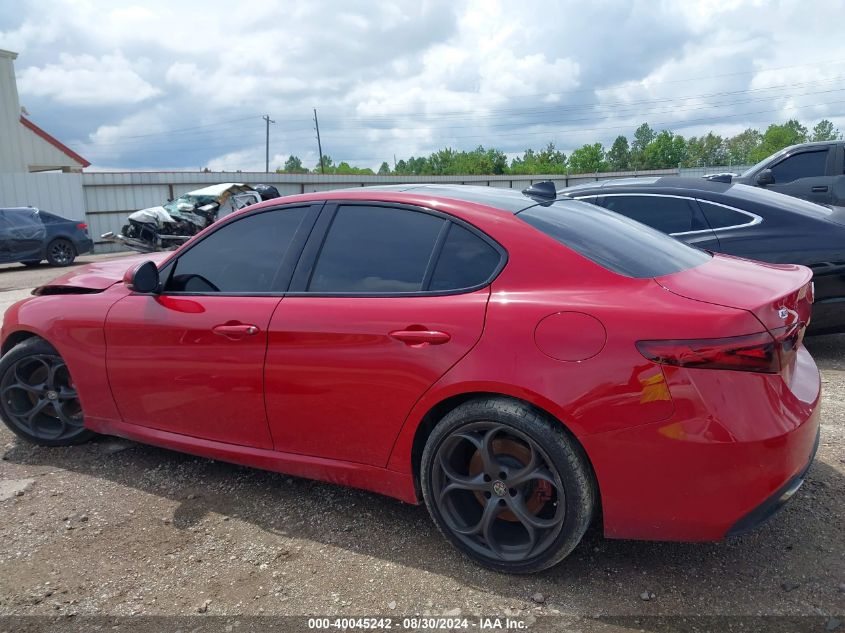 2019 Alfa Romeo Giulia Ti Sport Rwd VIN: ZARFAMBN1K7601537 Lot: 40045242