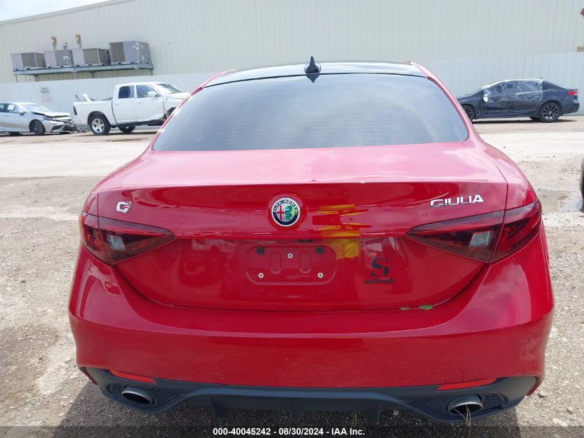 2019 Alfa Romeo Giulia Ti Sport Rwd VIN: ZARFAMBN1K7601537 Lot: 40045242