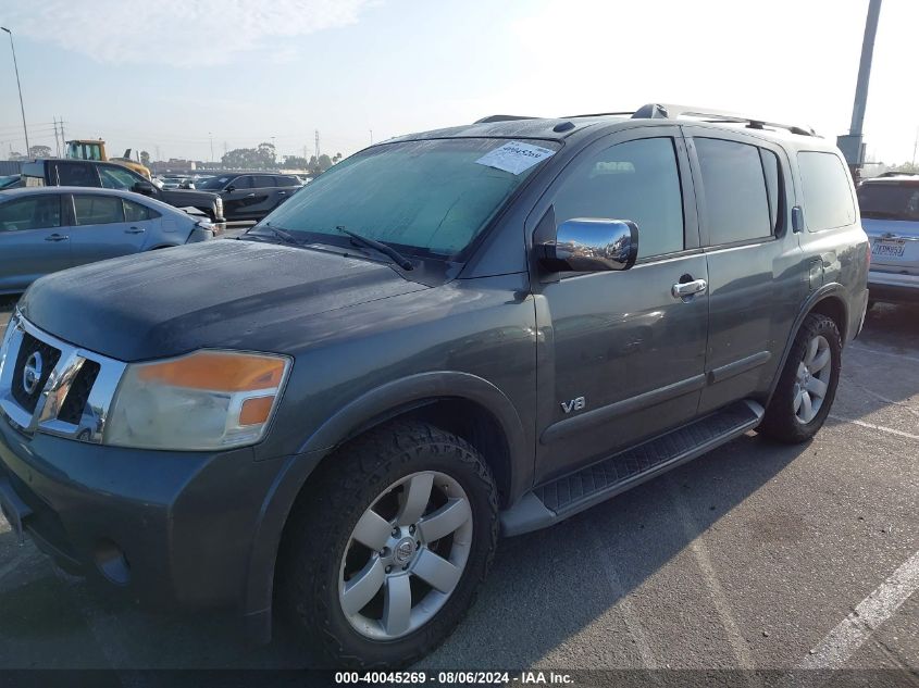 2008 Nissan Armada Le VIN: 5N1AA08D48N602452 Lot: 40045269