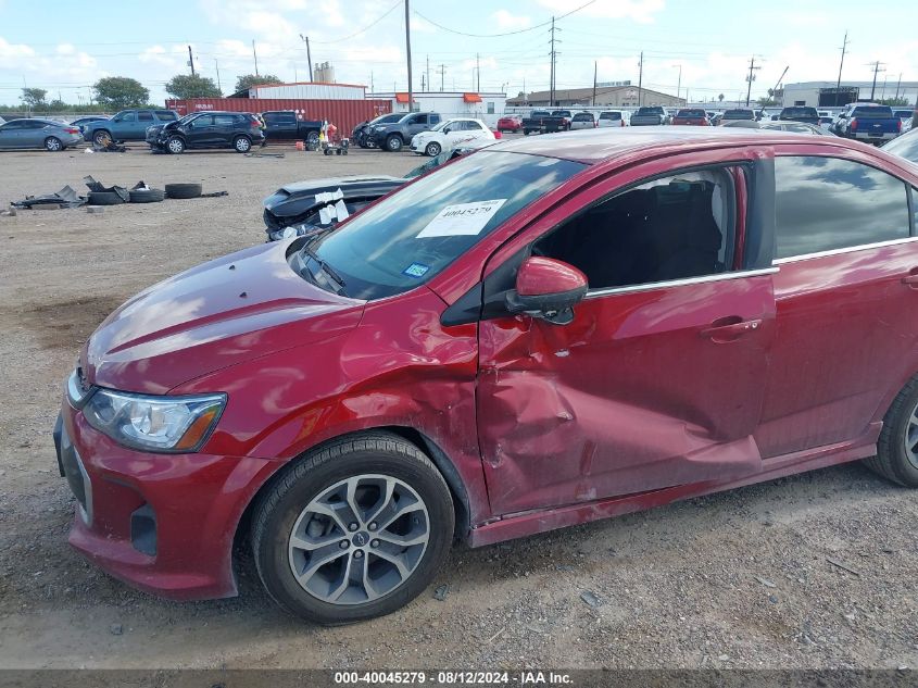 2019 Chevrolet Sonic Lt Auto VIN: 1G1JD5SB3K4148023 Lot: 40045279