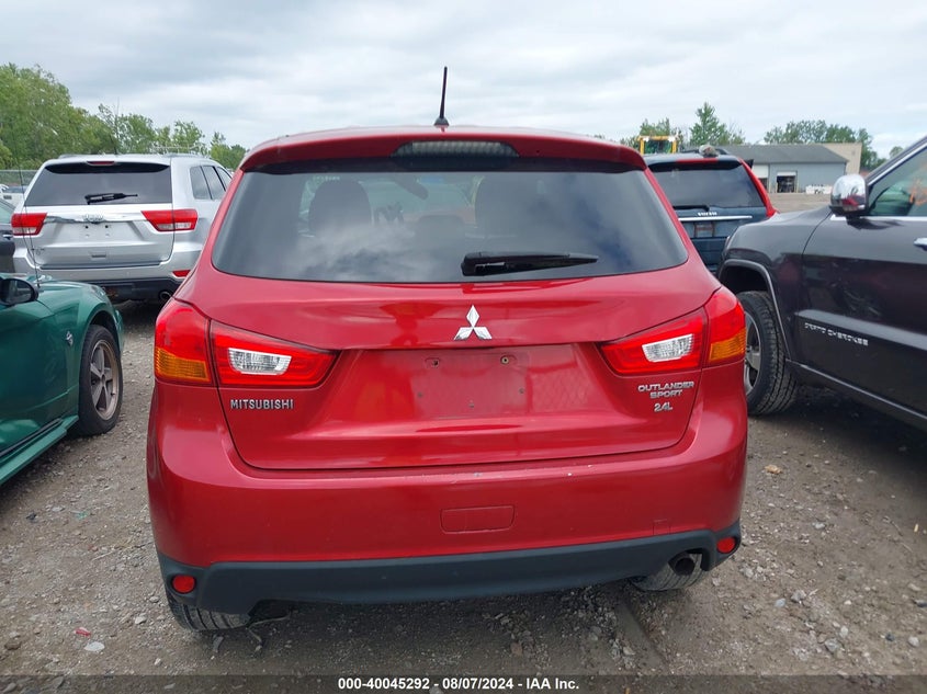 2015 Mitsubishi Outlander Sport Es VIN: 4A4AP3AW0FE028230 Lot: 40045292