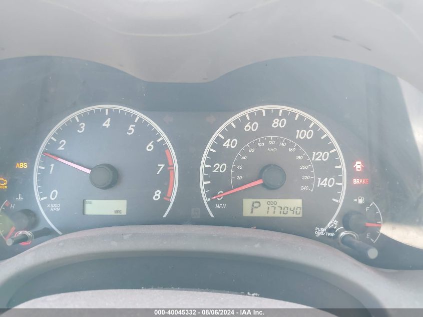 2009 Toyota Corolla Le VIN: 1NXBU40E29Z149317 Lot: 40045332