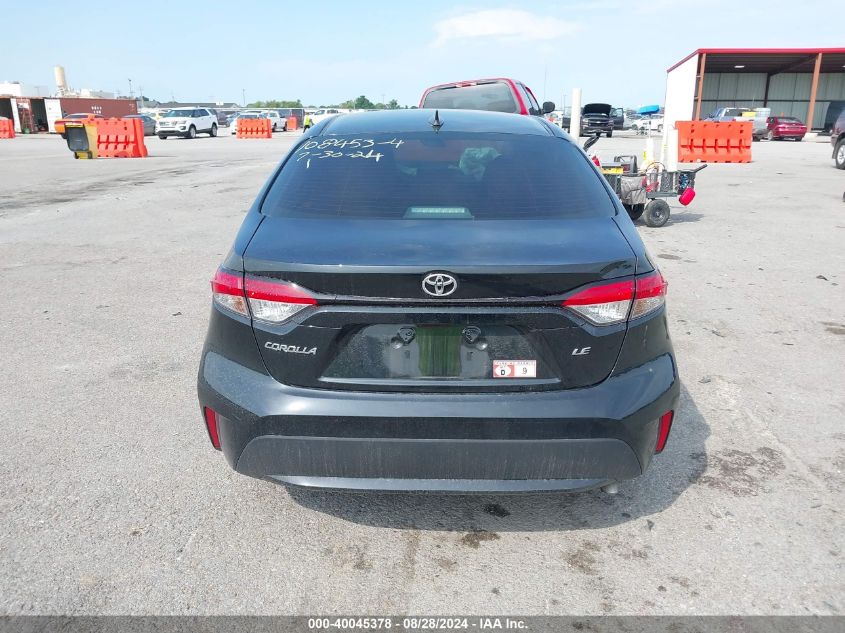 2022 Toyota Corolla Le VIN: 5YFEPMAE2NP389241 Lot: 40045378