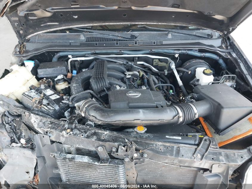 2010 Nissan Xterra Se VIN: 5N1AN0NU9AC511106 Lot: 40045406