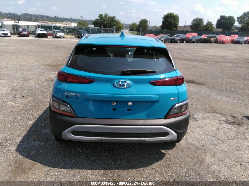 2022 Hyundai Kona Se VIN: KM8K2CAB8NU773119 Lot: 40045423