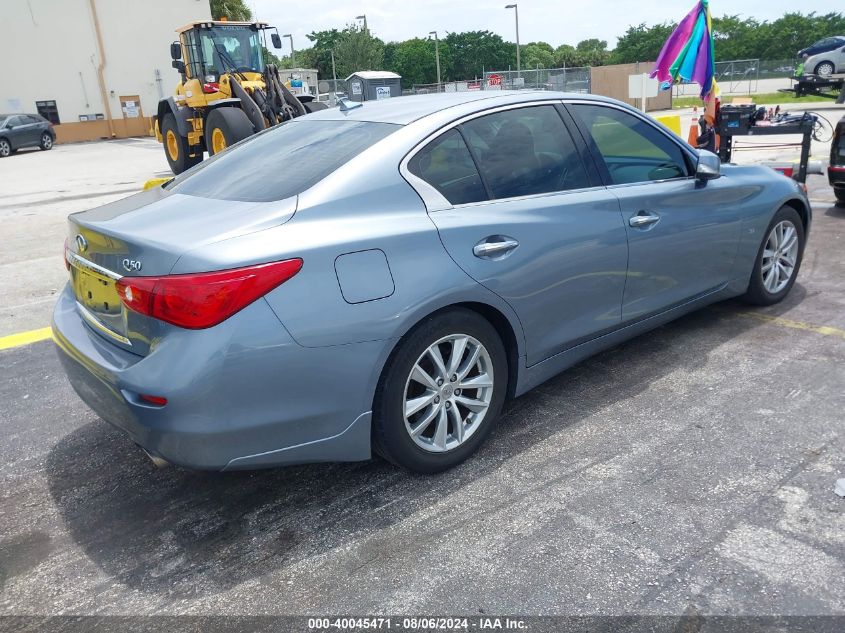 2014 Infiniti Q50 Premium VIN: JN1BV7AP2EM685085 Lot: 40045471