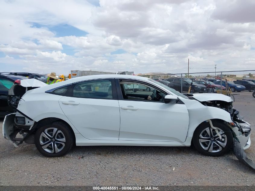 2018 Honda Civic Lx VIN: 19XFC2F59JE008980 Lot: 40045551