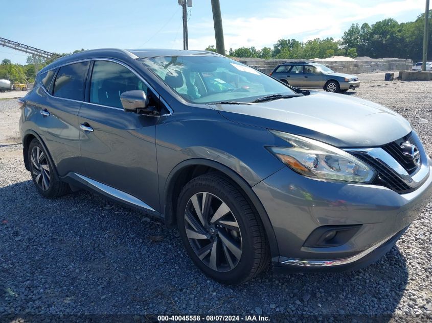 VIN 5N1AZ2MHXHN106956 2017 Nissan Murano, Platinum no.1