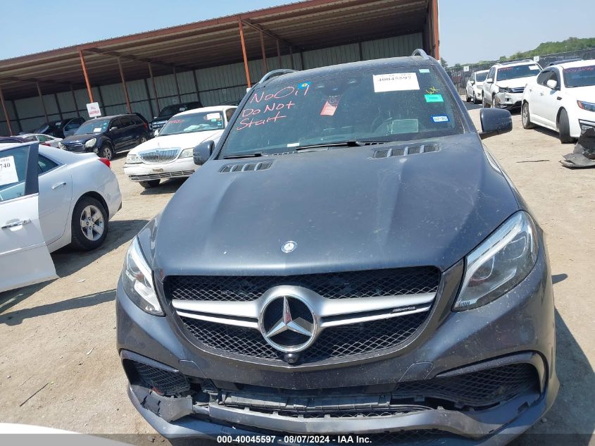 2016 Mercedes-Benz Amg Gle 63 S 4Matic VIN: 4JGDA7FB8GA760595 Lot: 40045597