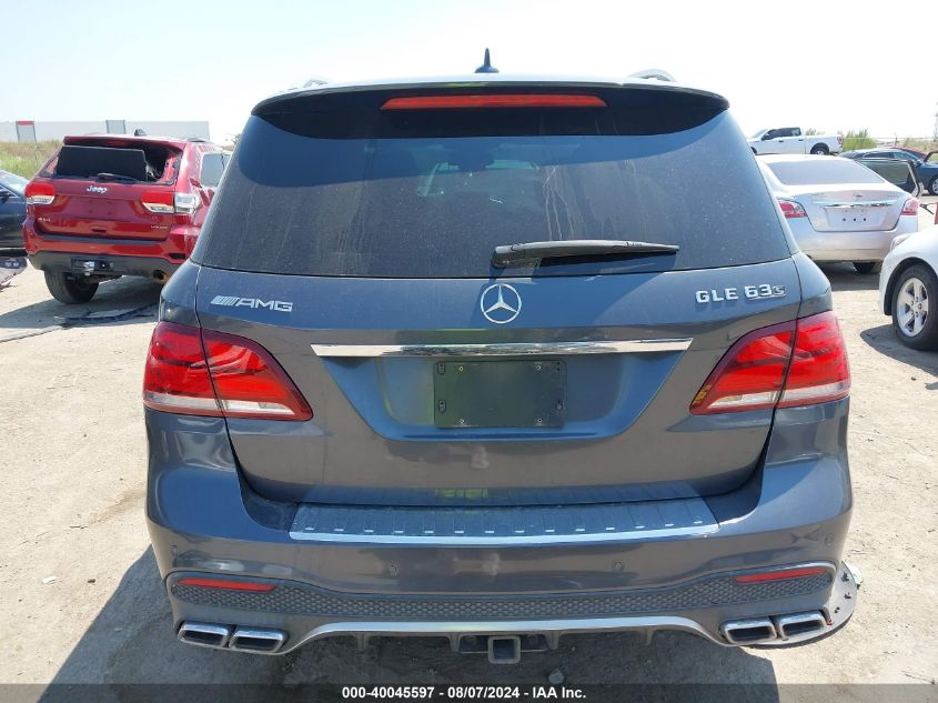 2016 Mercedes-Benz Amg Gle 63 S 4Matic VIN: 4JGDA7FB8GA760595 Lot: 40045597