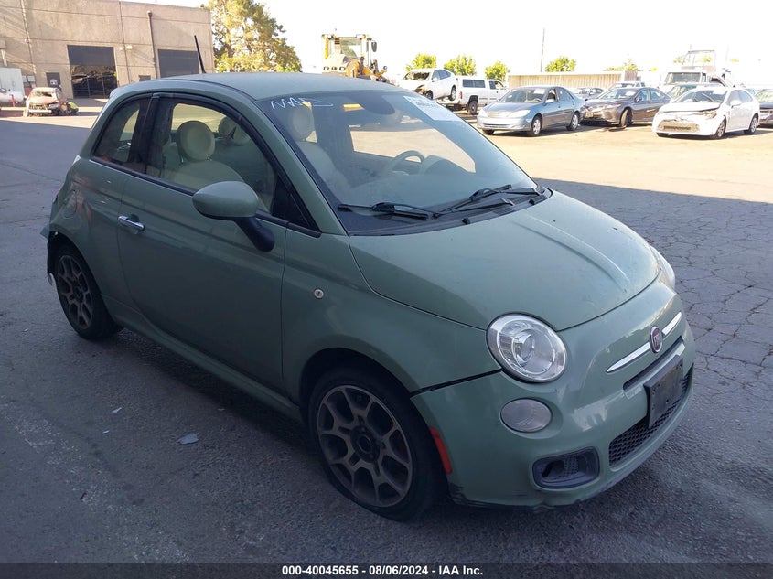 2014 Fiat 500 Sport VIN: 3C3CFFBR3ET228566 Lot: 40045655