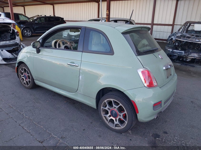 2014 Fiat 500 Sport VIN: 3C3CFFBR3ET228566 Lot: 40045655