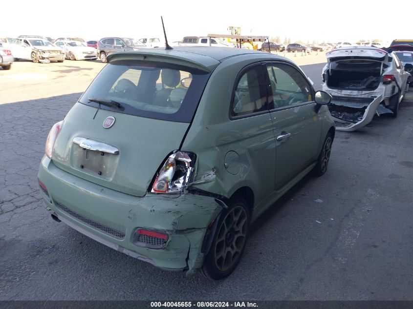 2014 Fiat 500 Sport VIN: 3C3CFFBR3ET228566 Lot: 40045655