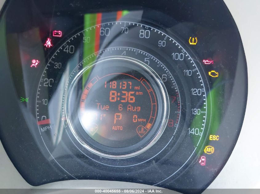 2014 Fiat 500 Sport VIN: 3C3CFFBR3ET228566 Lot: 40045655