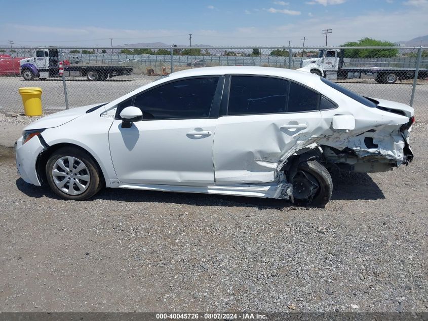 2021 Toyota Corolla Le VIN: 5YFEPMAE2MP198823 Lot: 40045726