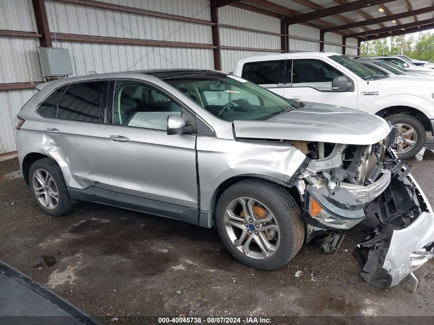 2016 Ford Edge Titanium VIN: 2FMPK3K97GBB21540 Lot: 40045738