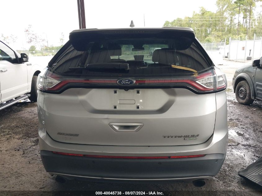2016 Ford Edge Titanium VIN: 2FMPK3K97GBB21540 Lot: 40045738