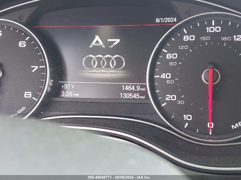 2014 Audi A7 3.0T Premium Plus VIN: WAU2GAFC6EN015363 Lot: 40045771