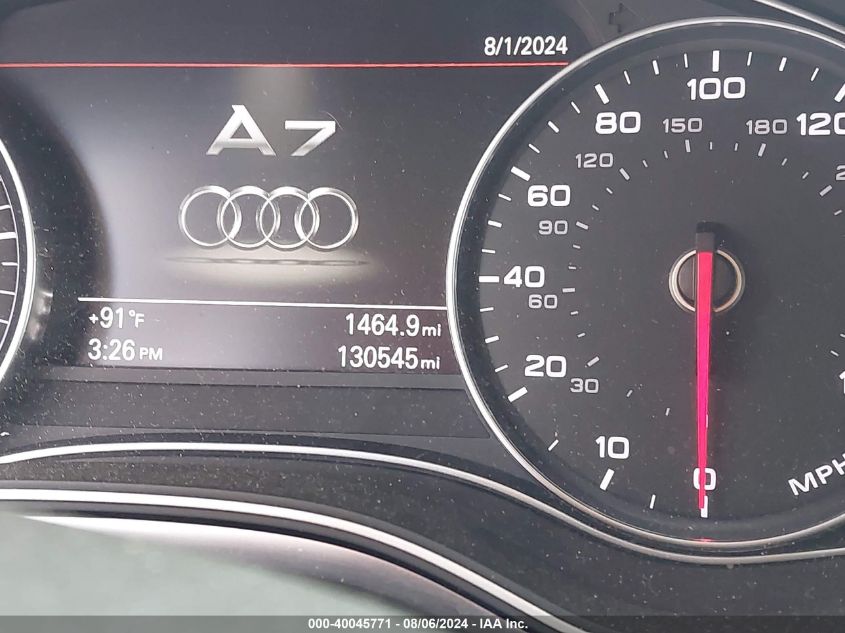 2014 Audi A7 3.0T Premium Plus VIN: WAU2GAFC6EN015363 Lot: 40045771