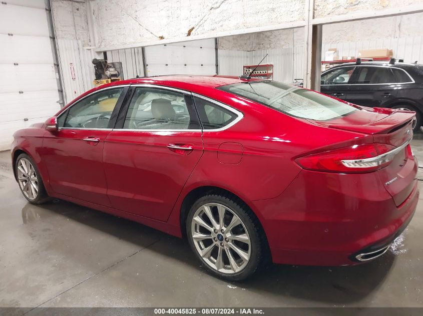 2018 Ford Fusion Platinum VIN: 3FA6P0D92JR115690 Lot: 40045825