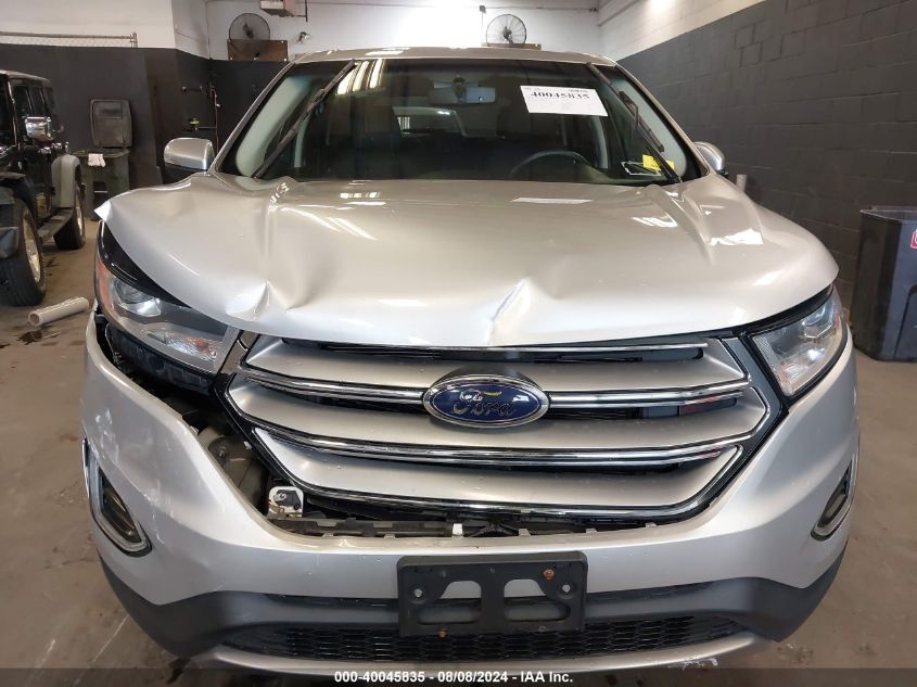 2018 Ford Edge Sel VIN: 2FMPK4J90JBB46861 Lot: 40045835