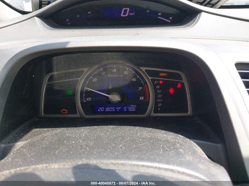 2009 Honda Civic Lx VIN: 19XFA16599E042963 Lot: 40045872