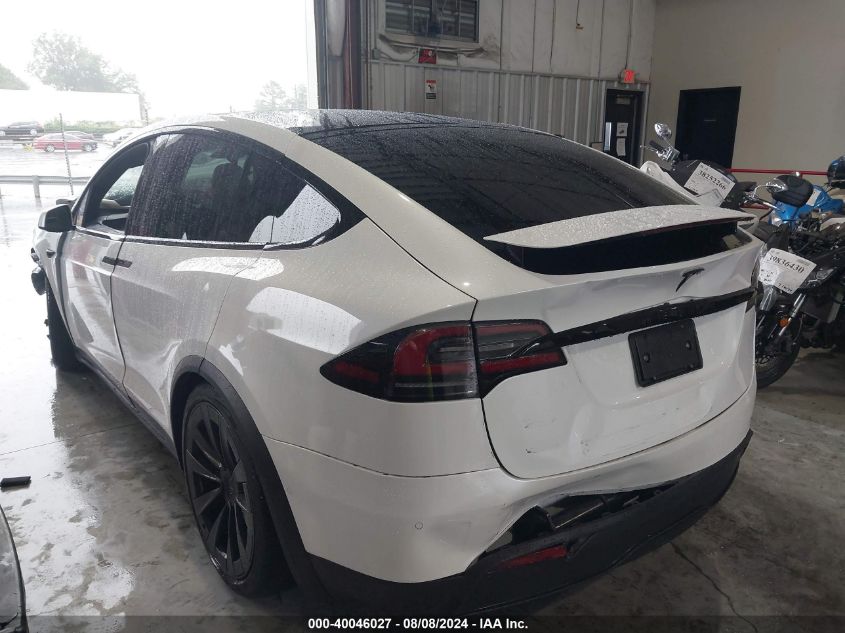 2022 Tesla Model X Dual Motor All-Wheel Drive VIN: 7SAXCBE56NF360178 Lot: 40046027