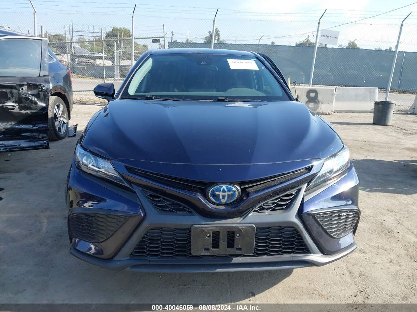 2022 Toyota Camry Se Hybrid VIN: 4T1G31AK7NU589782 Lot: 40046059