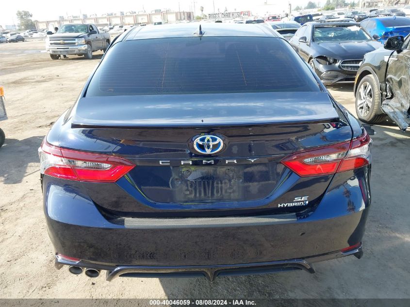 2022 Toyota Camry Se Hybrid VIN: 4T1G31AK7NU589782 Lot: 40046059